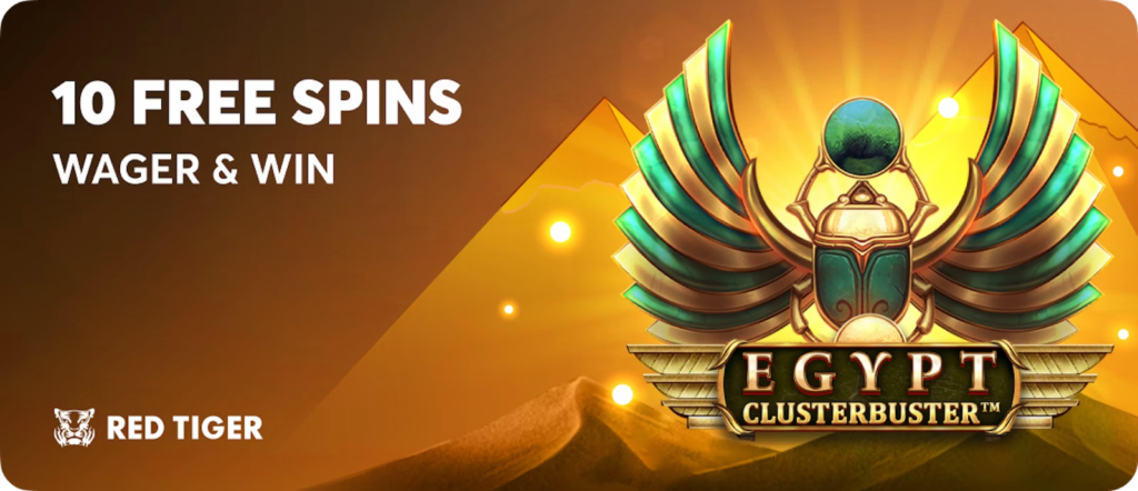 Egypt Clusterbuster: 10 Free Spins on BC Game.